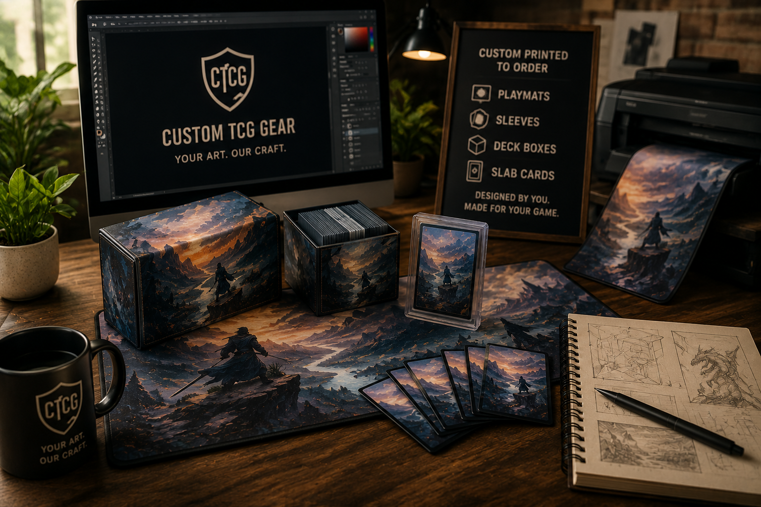 West Coast TCG custom TCG production workspace