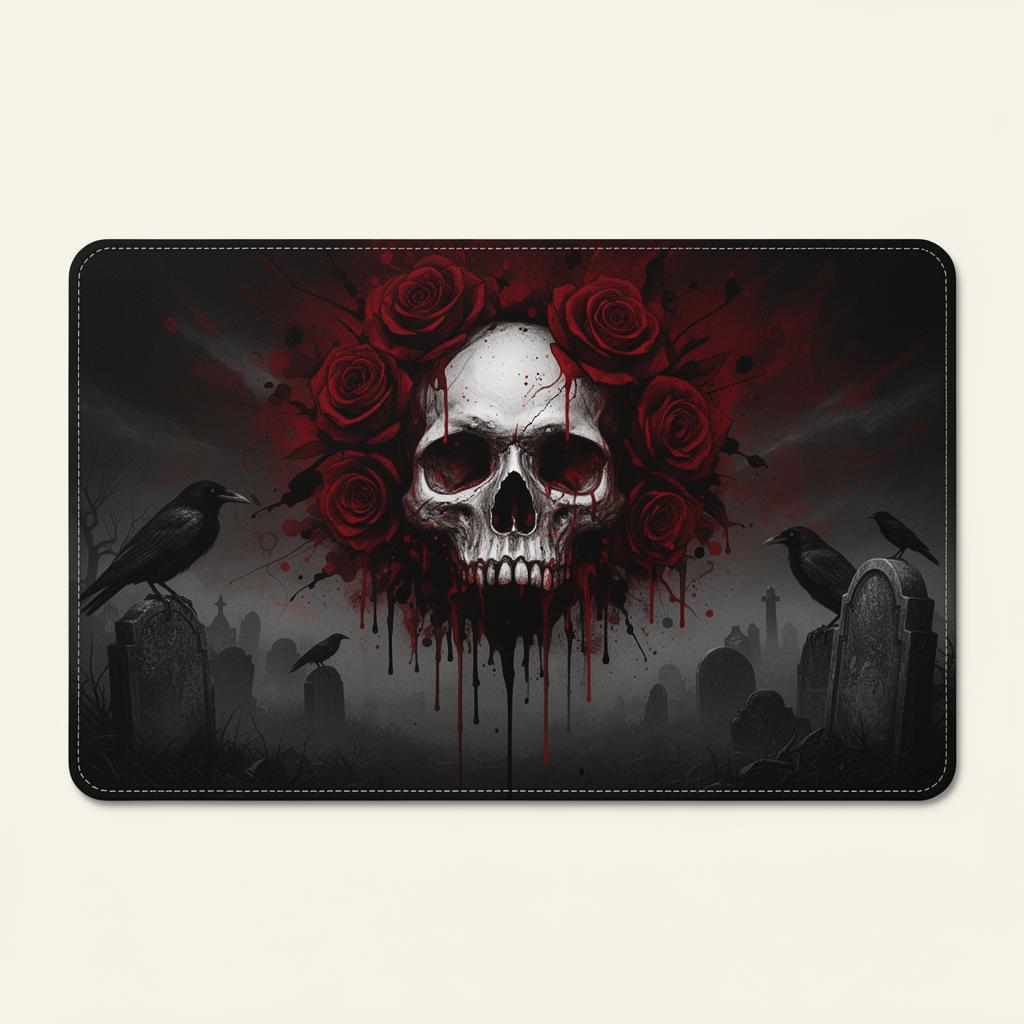 Horror style custom playmat